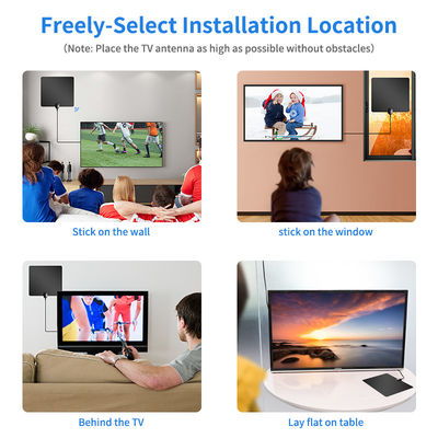 Smart TV Indoor Digital TV Antenna with IEC/F Male Connector Type and V.S.W.R 1.5 1 Max