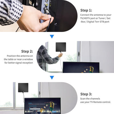 High Frequency Indoor DVB T2 HDTV Digital TV Antenna for VHF 174-240MHz/UHF 470-862MHz