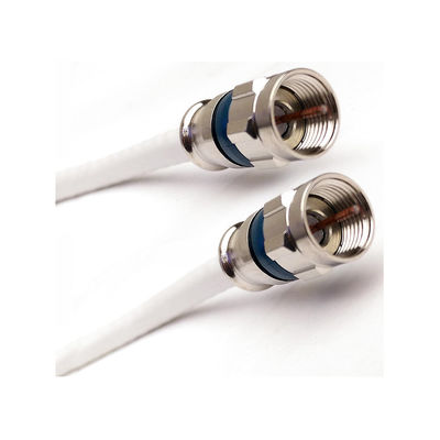 UHF VHF HDTV Antenna Cable with 75 Ohm ETL Weather Boot and Compression Connector