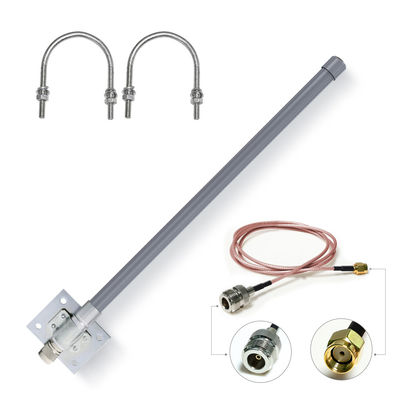 Impedance Ω 50Ω 8dbi Fiberglass Antenna For HNT Helium Hotspots LoRaWAN US915 Gray