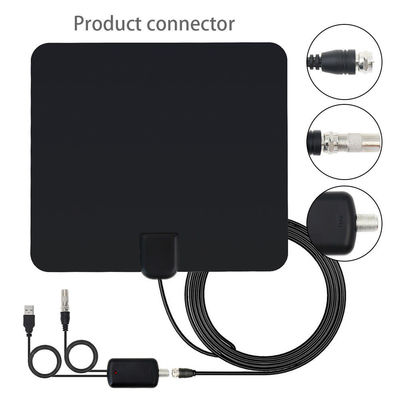 Mount Type 3M Sticker 28dBi Flat Indoor DTV Antenna for VHF174-230MHZ/UHF470-862Mhz