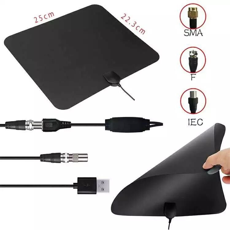 High Frequency Indoor DVB T2 HDTV Digital TV Antenna for VHF 174-240MHz/UHF 470-862MHz